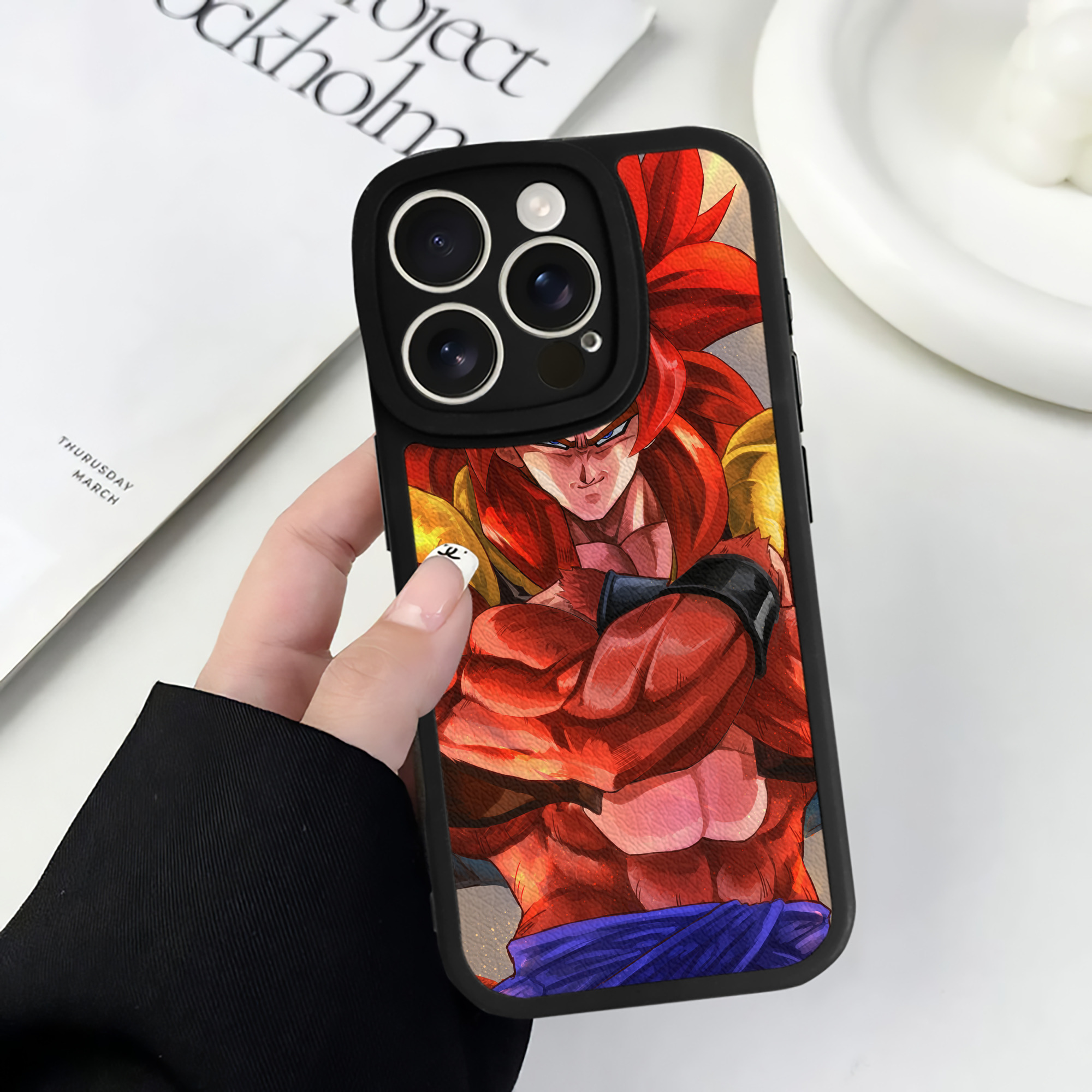 （画像用） ドラゴンボール DRAGON BALL 【iPhone 16シリーズ対応】シリコンスマホケース（レザー調） 材質：シリコン